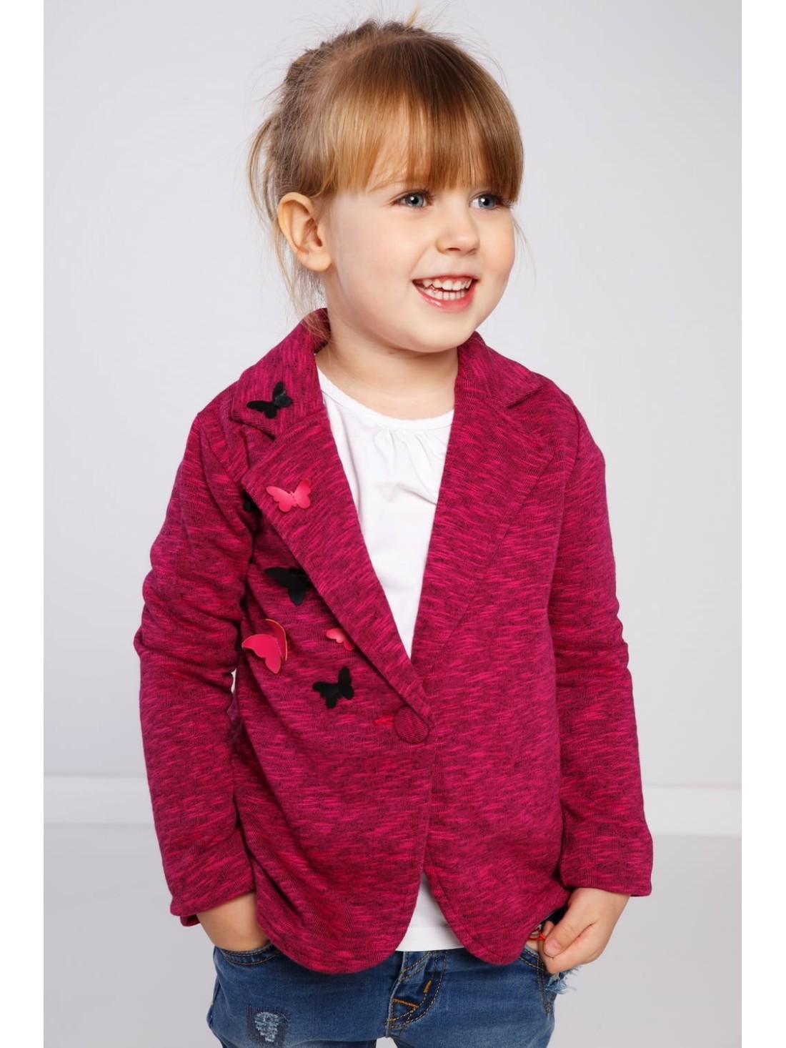 Children\'s fuchsia jacket NDZ36007 - Online store - Boutique